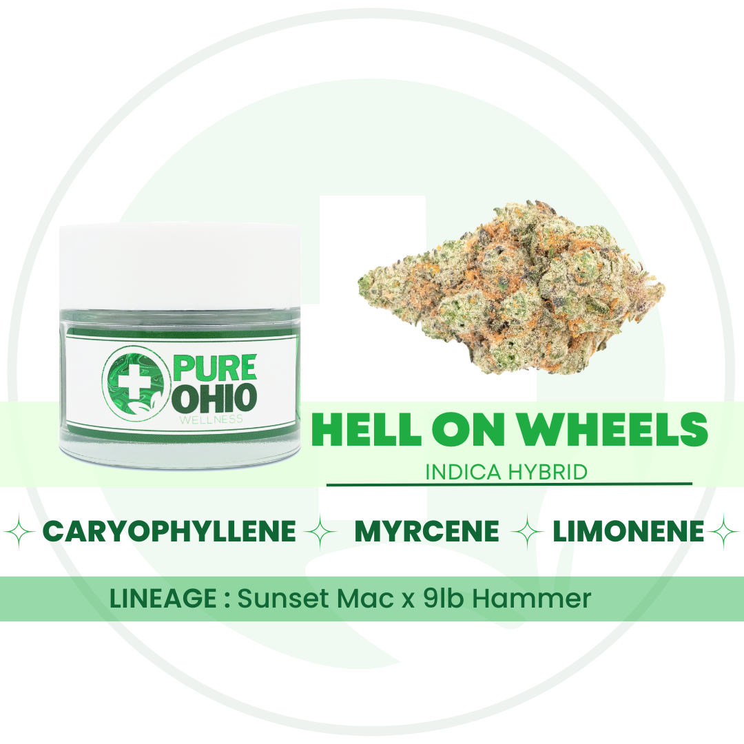 PURE OHIO WELLNESS - HELL ON WHEELS - [2.83G] - HYBRID