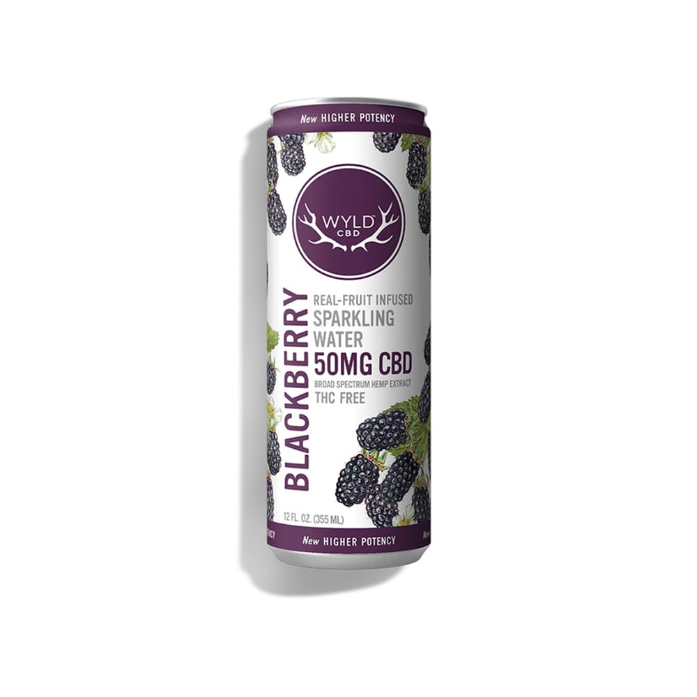 50mg Blackberry CBD Sparkling Water
