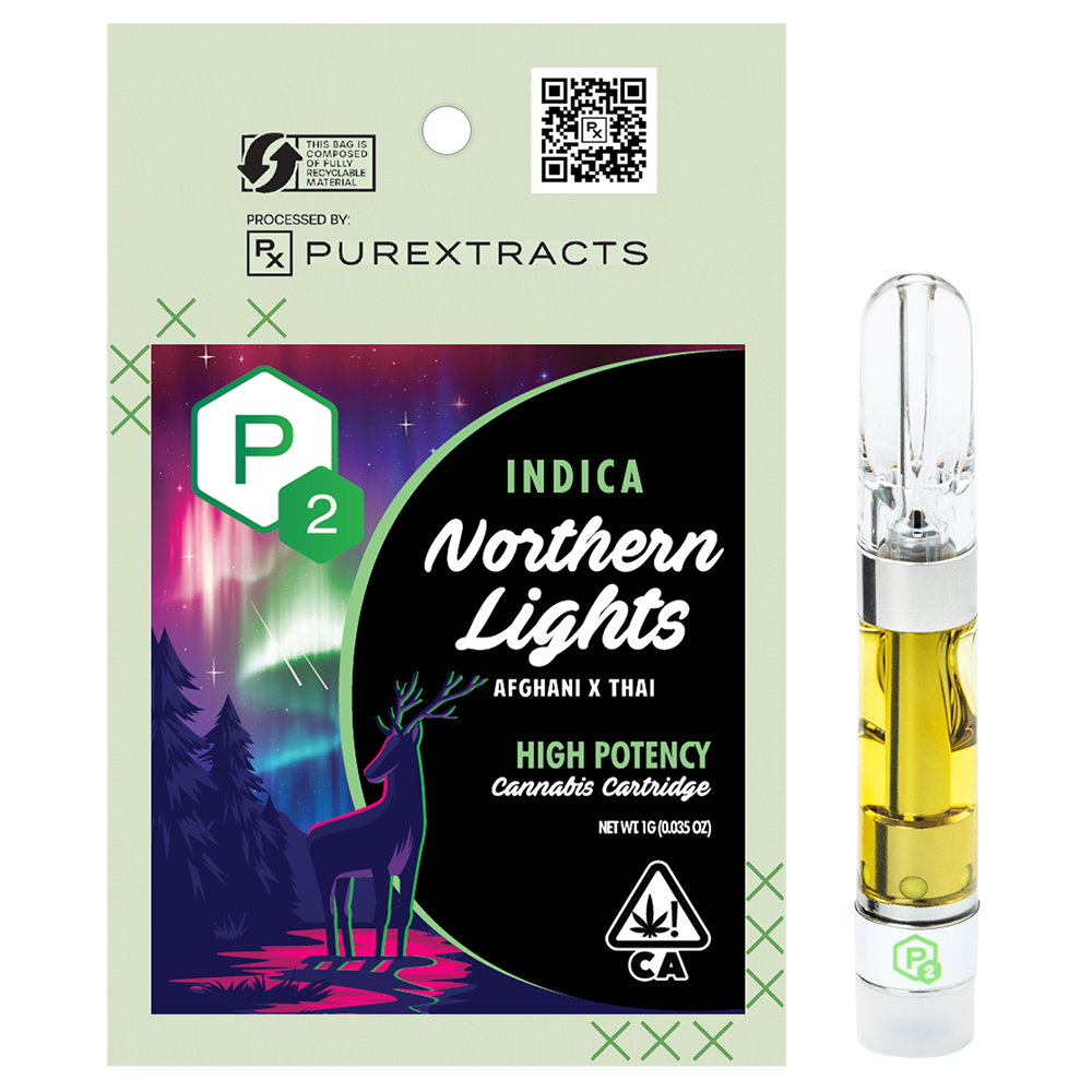 Northern Lights | Indica - Ultra Extract High Purity Oil - 1G Vape Cartridge