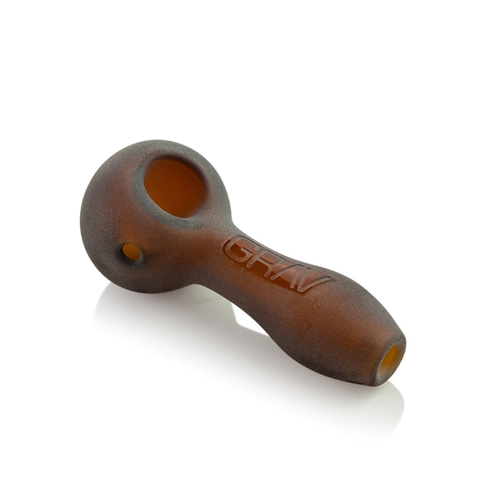 4" Sandblasted Spoon - Amber