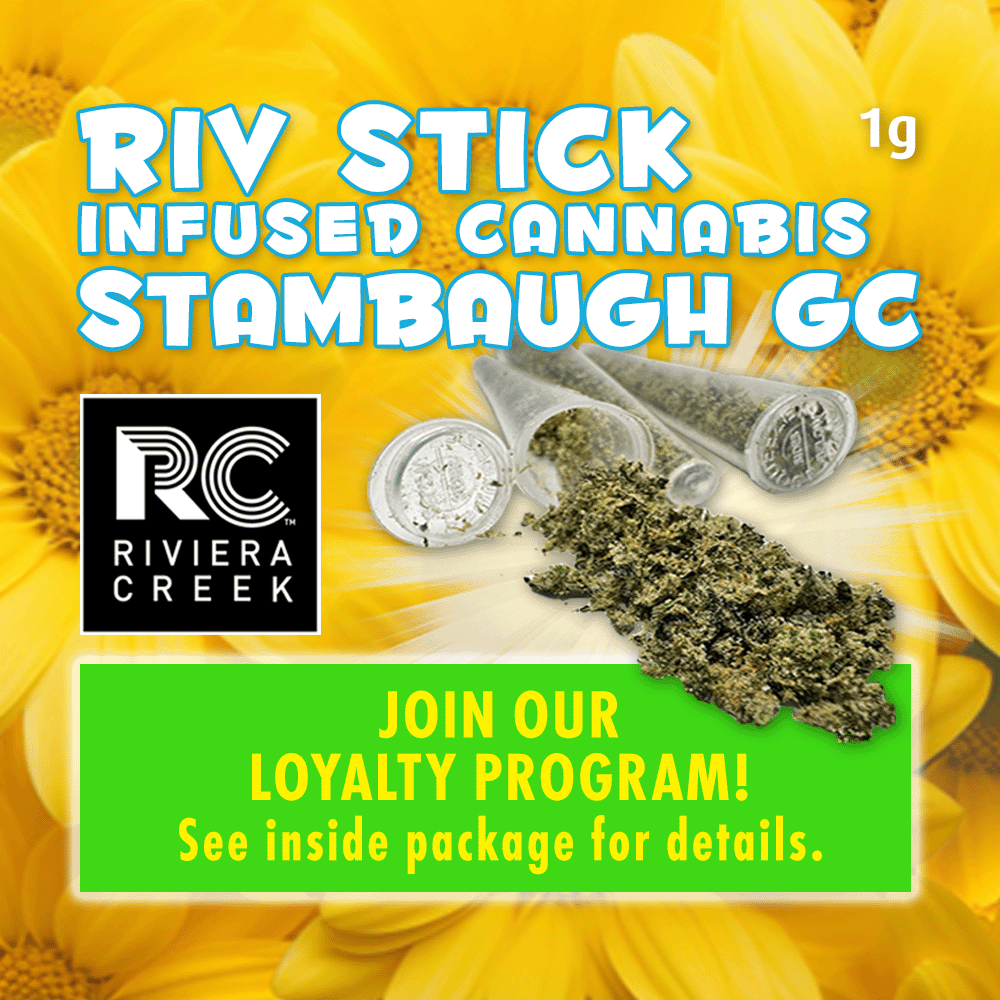 Stambaugh GC Riv Stick Infused Cannabis Blend (1g) Riviera Creek