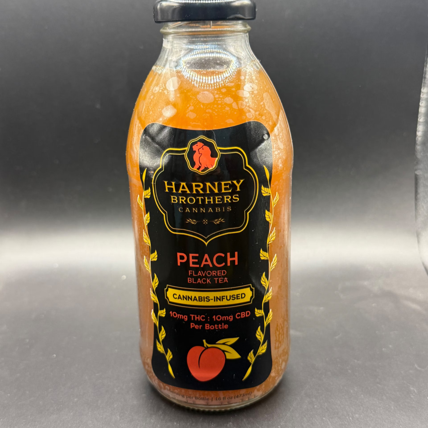 Peach Flavored Black Tea [16oz] (10mgCBD/10mgTHC)