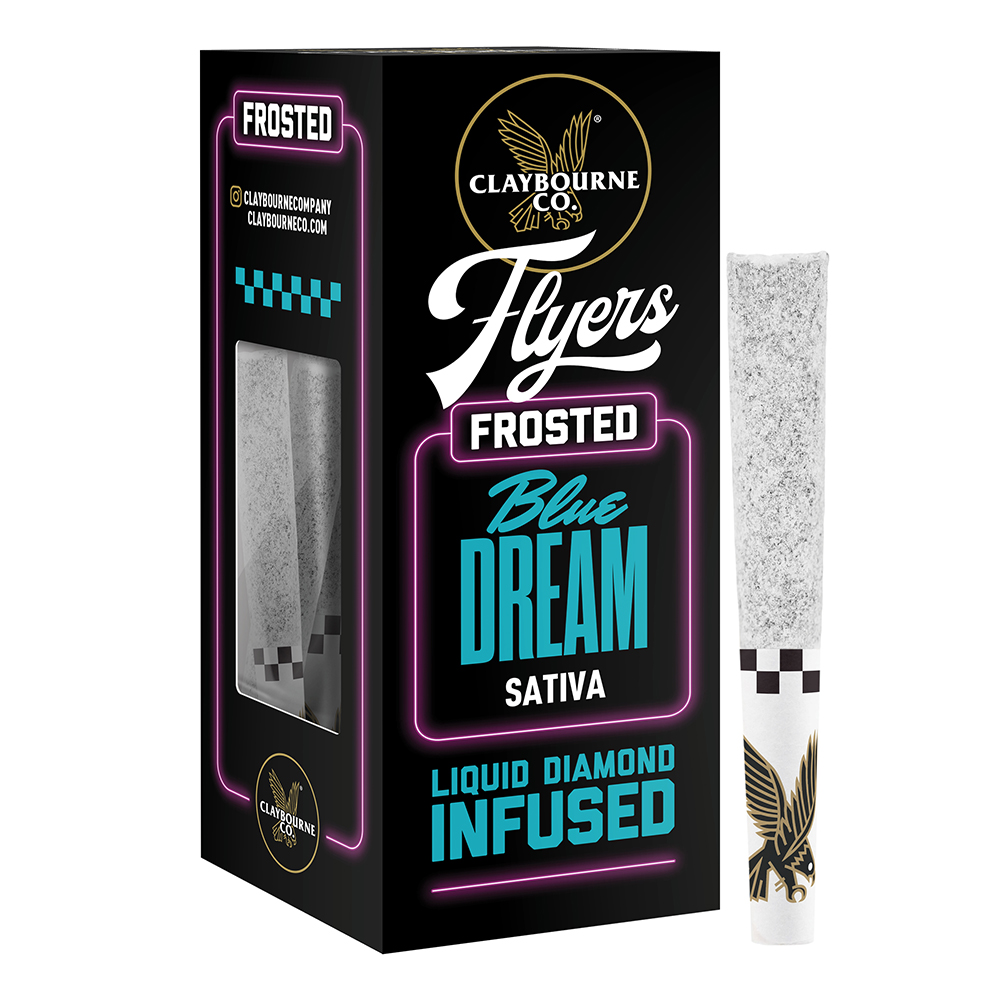Blue Dream (2.5g) - Diamond Frosted Flyers Pre-Rolls