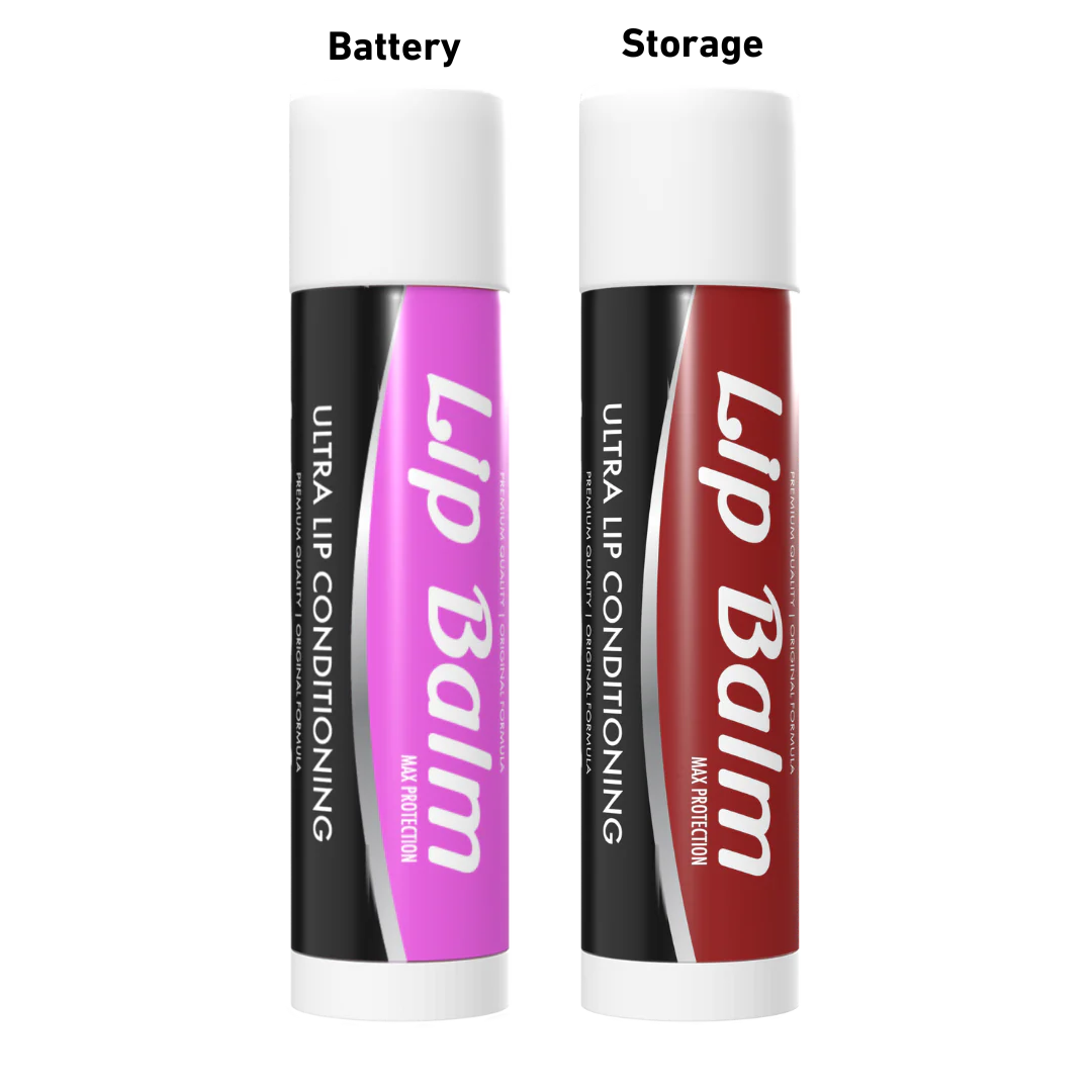 Lip Balm Thread Battery Storage