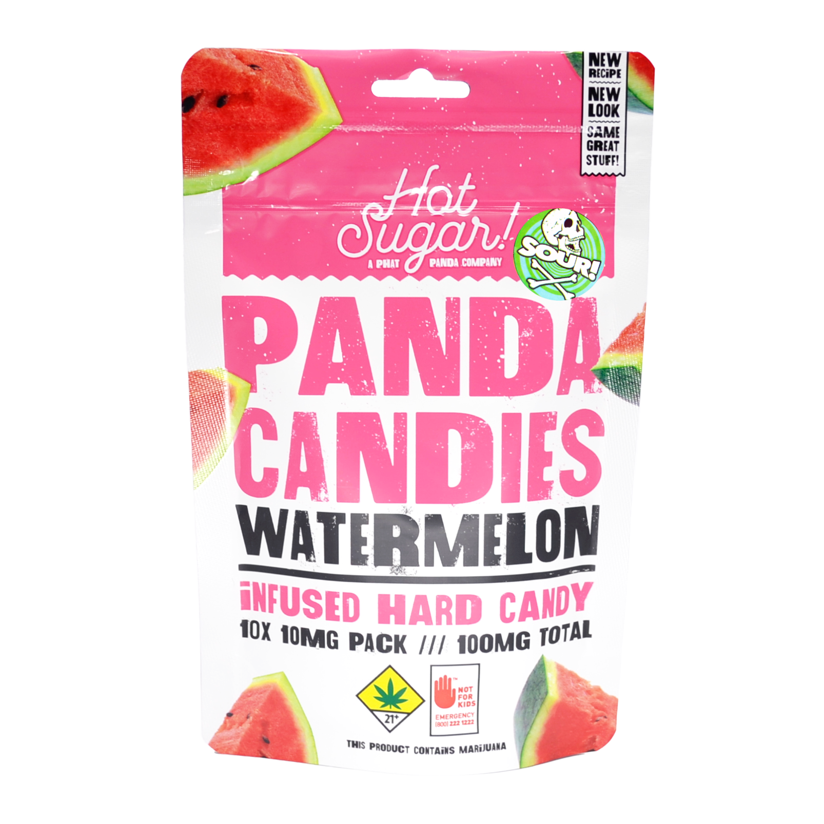 Sour Watermelon Fruit Drops 100mg 10-pack