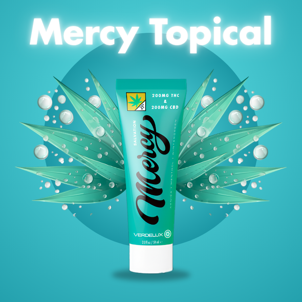 Shop Topical Mercy Cream Lotion 2oz - 200mg CBD | 200mg THC | Buds