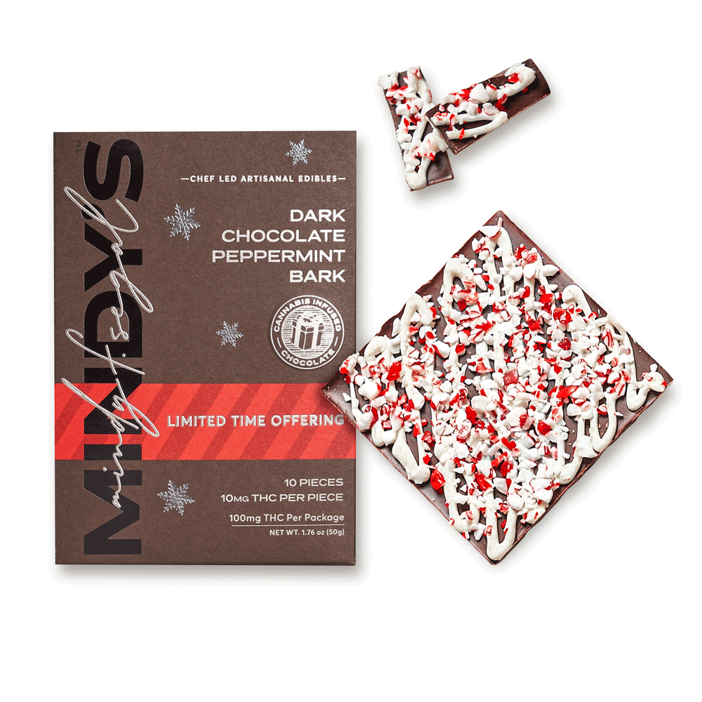 Dark Chocolate Peppermint Bark [10pk] (100mg THC)