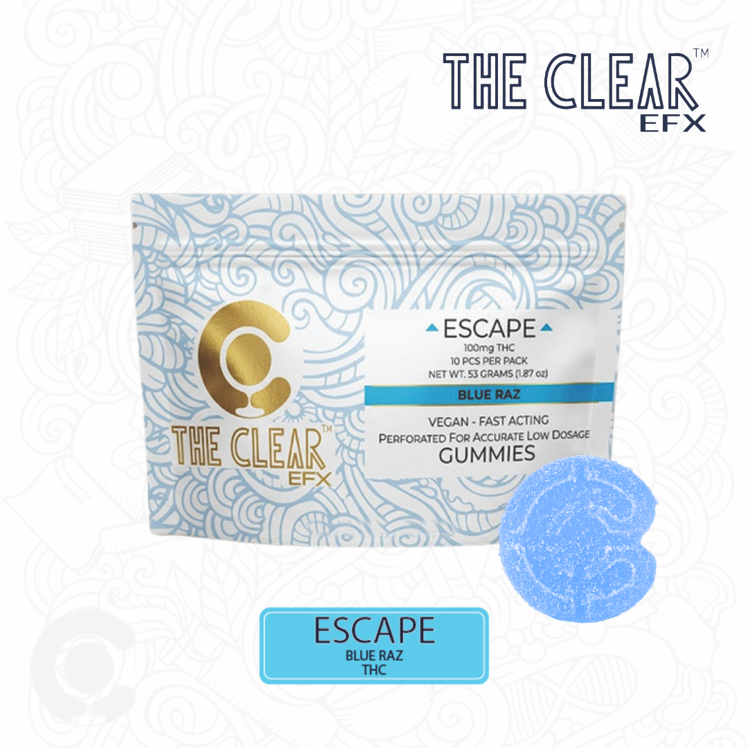 The CLEAR EFX Gummies 10 Pack | Escape | Blue Raz