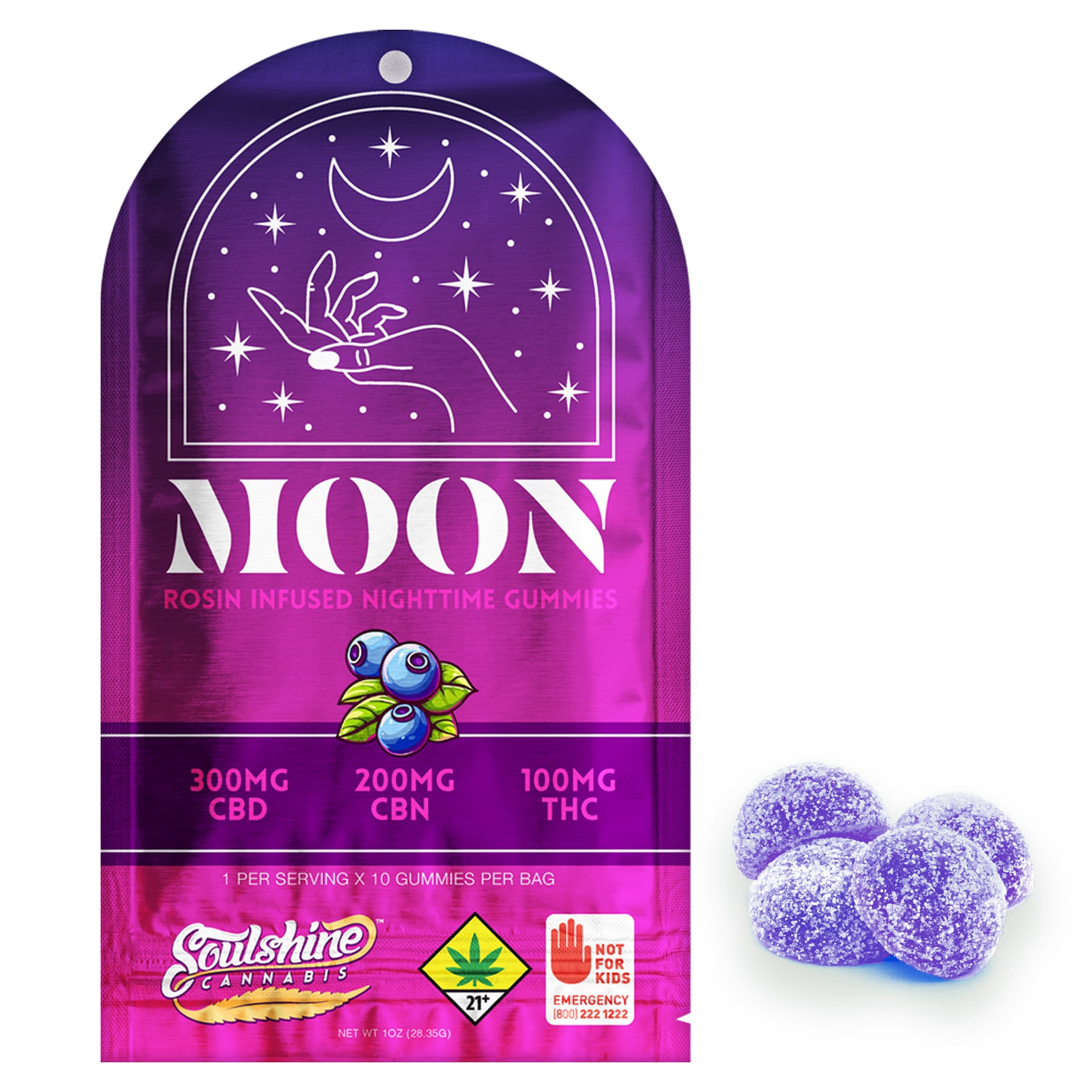 3:2:1 Grape Moon [10pk] (300mg CBD/200mg CBN/100mg THC)