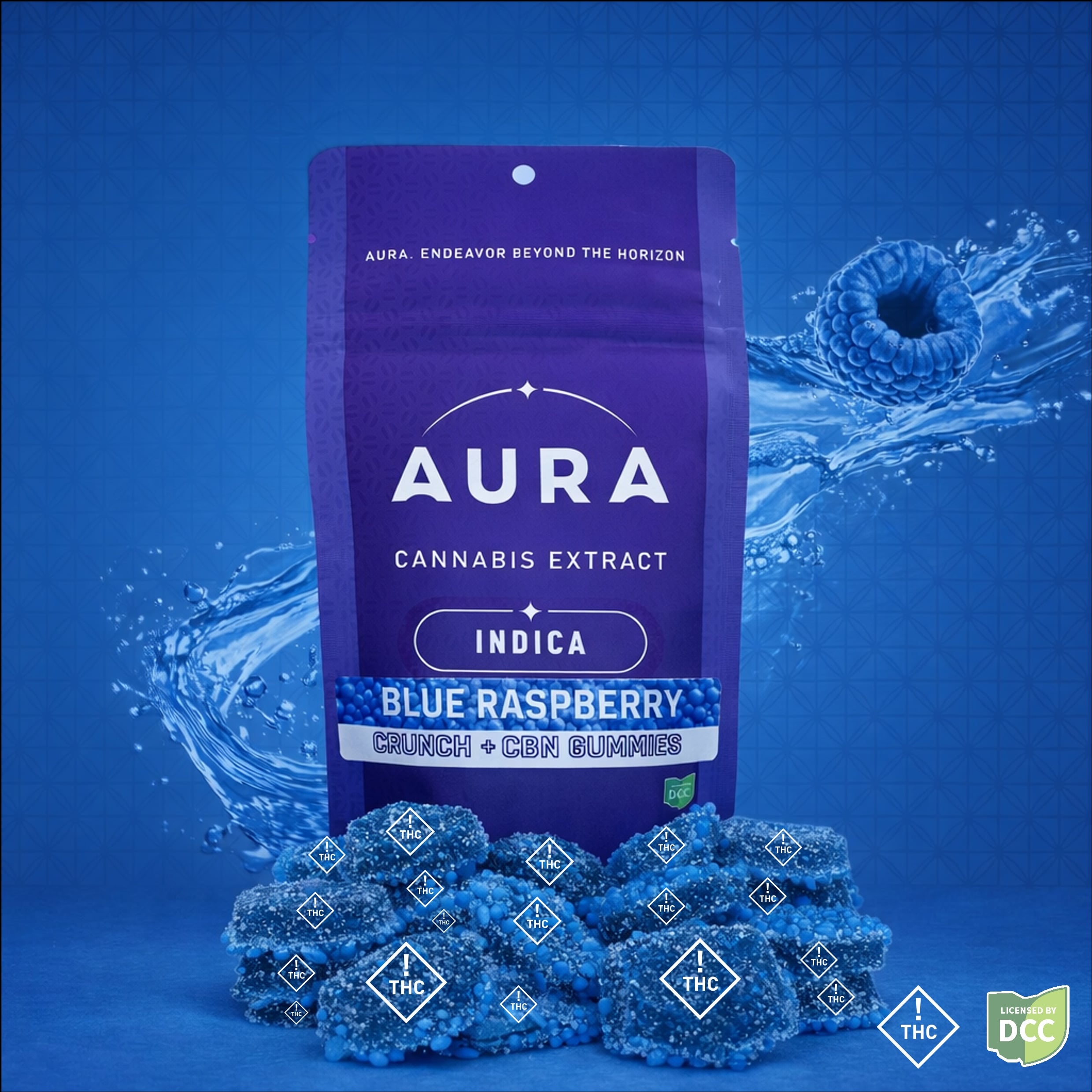Blue Raspberry Crunch + Cbn - Gummies - - 11pk