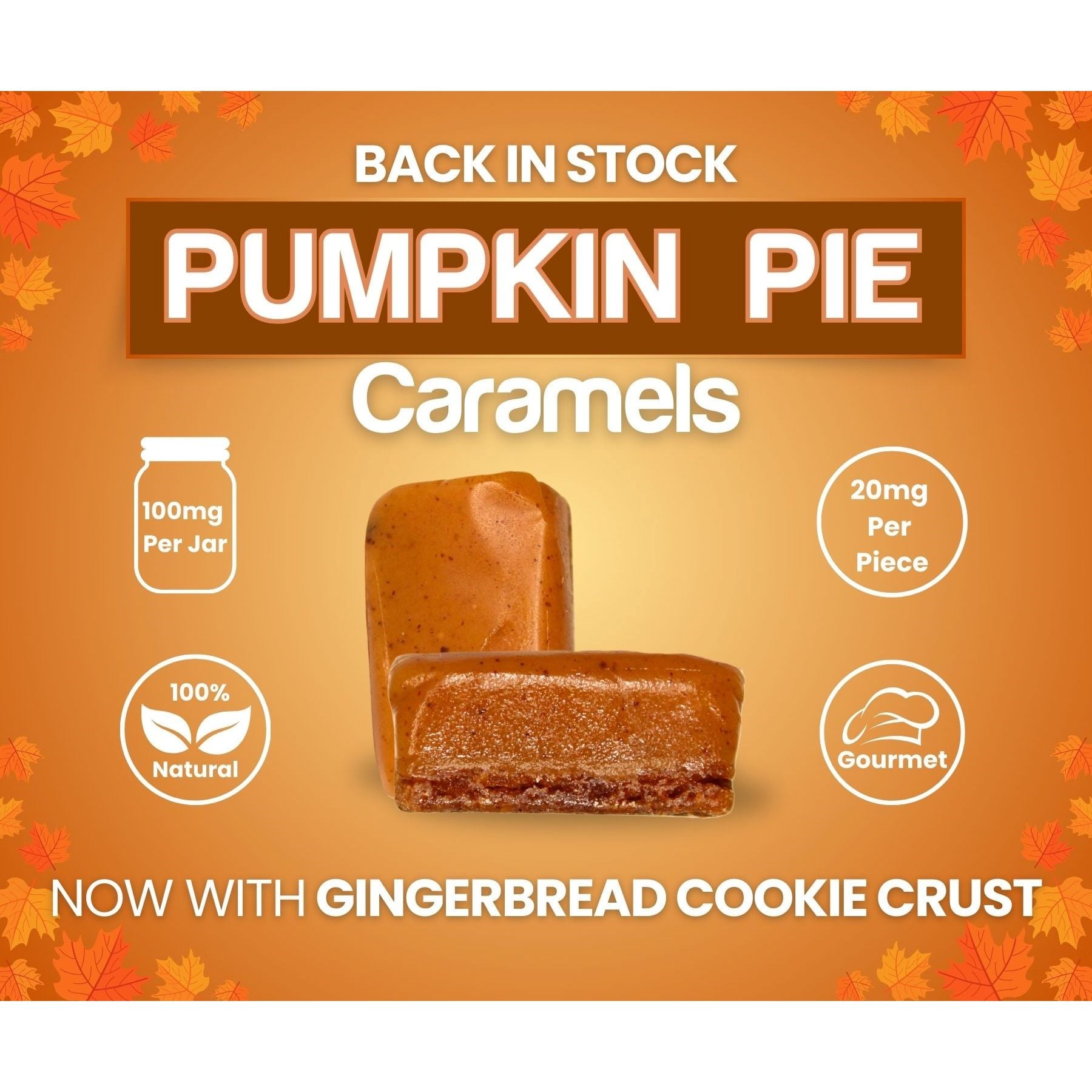 Pumpkin Pie Caramels [5pk] (100mg)
