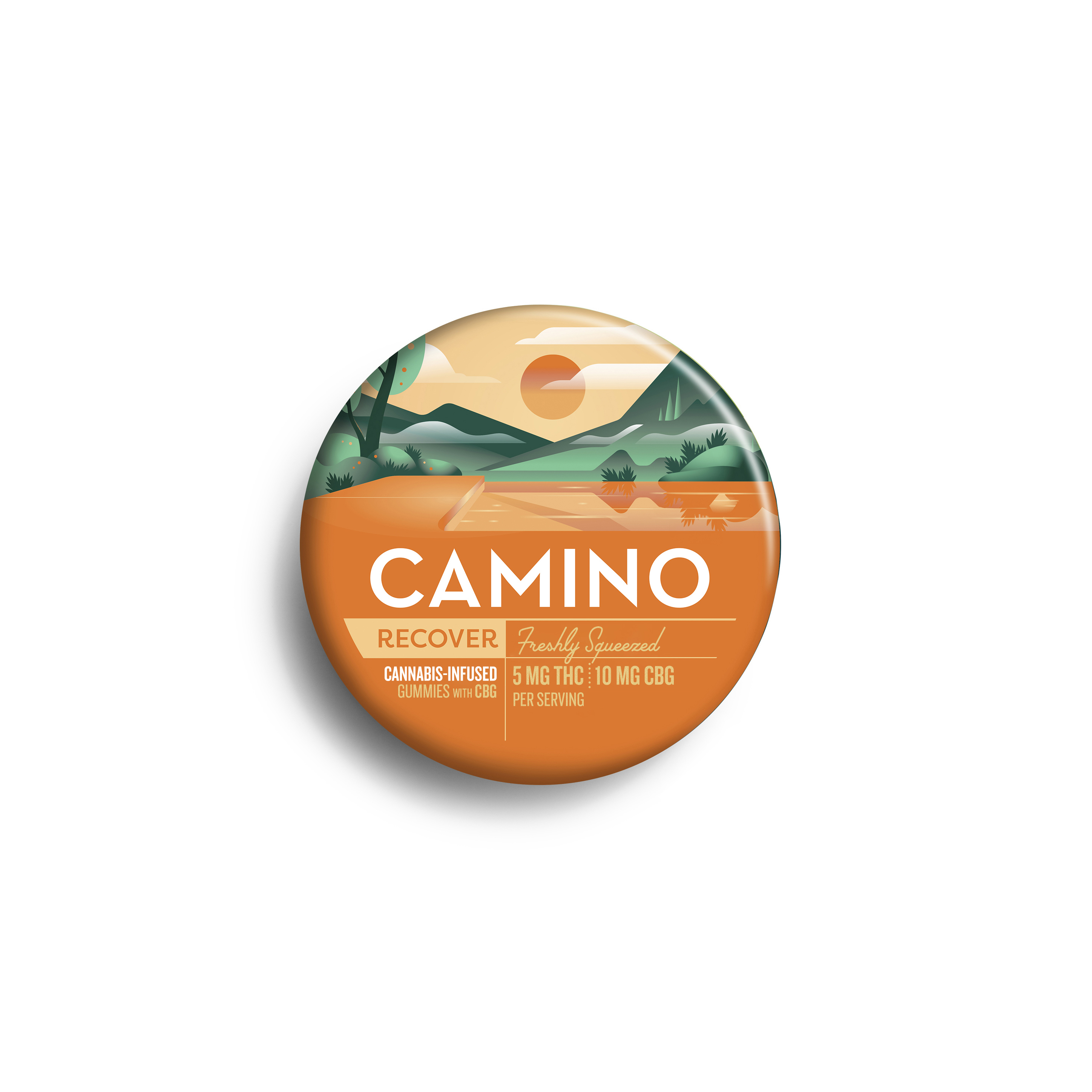 Camino Freshly Squeezed with CBG 5:10 Cannabis-Infused Gummies 00378