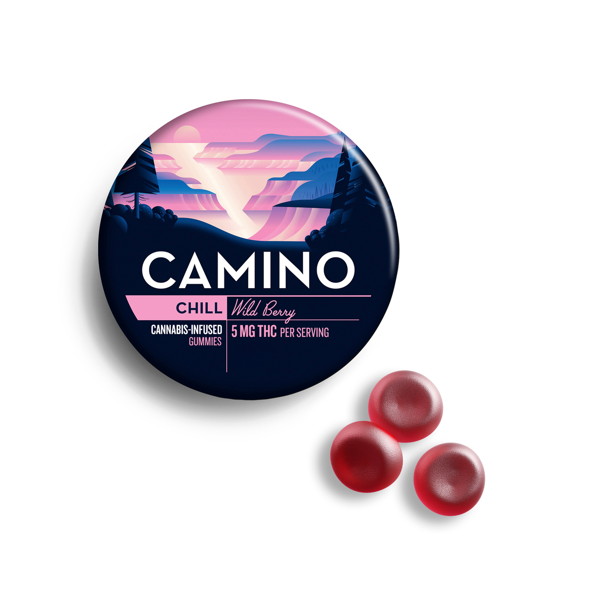 Camino Wild Berry Cannabis-Infused Gummies 00396