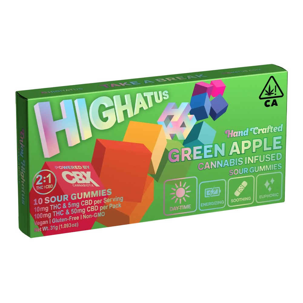 2:1 Green Apple [10pk] (100mg THC/50mg CBD)