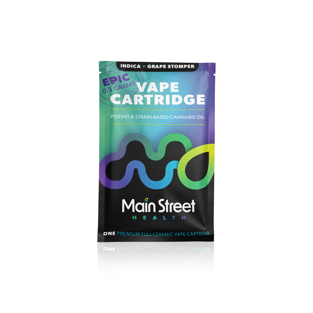 EPIC FullCeramic Cart .5g Grape Stomper Main Street Health