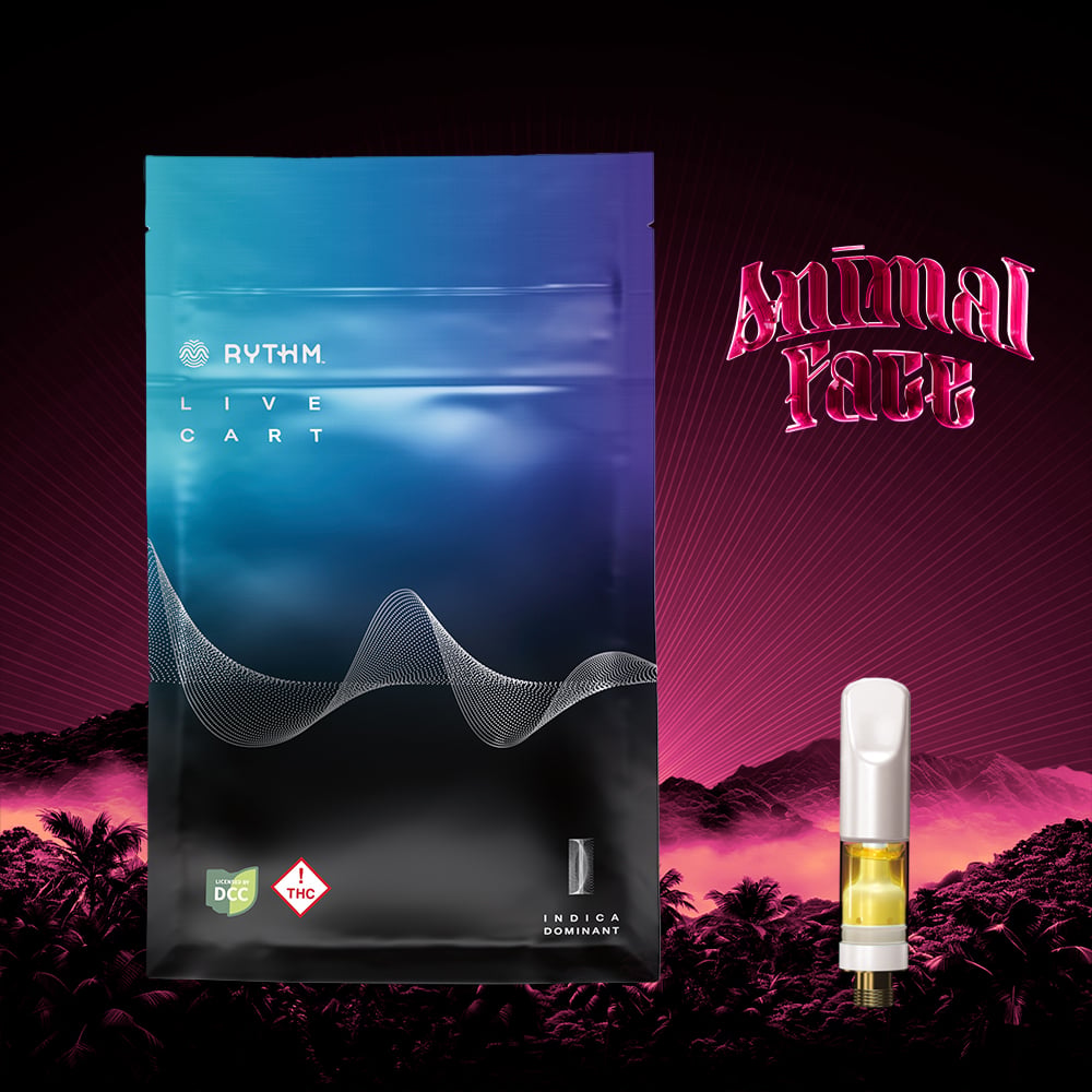 RYTHM  ANIMAL FACE  LIVE RESIN CART  INDICA