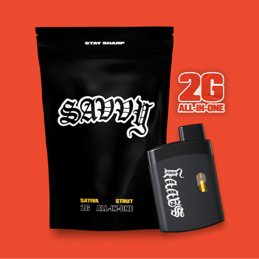 Savvy - Trainwreck (S) Strut Disposable Vape (2g) C0020026174 Savvy - Trainwreck (S) Strut Disposable Vape (2g) C0020026174