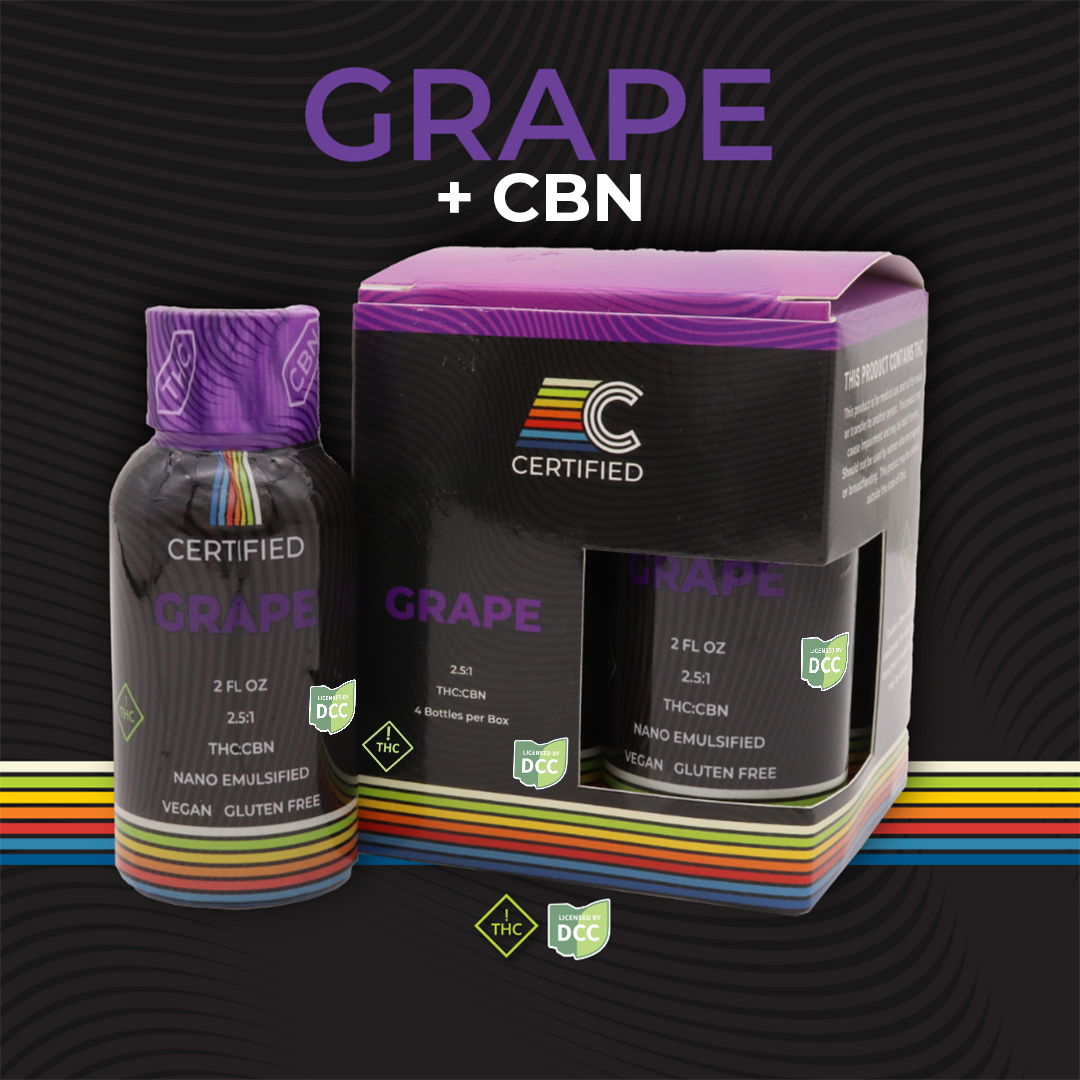 Certified Cultivators - Grape 2 1 - Drink - 100mg THC / 50mg CBN - 4pk