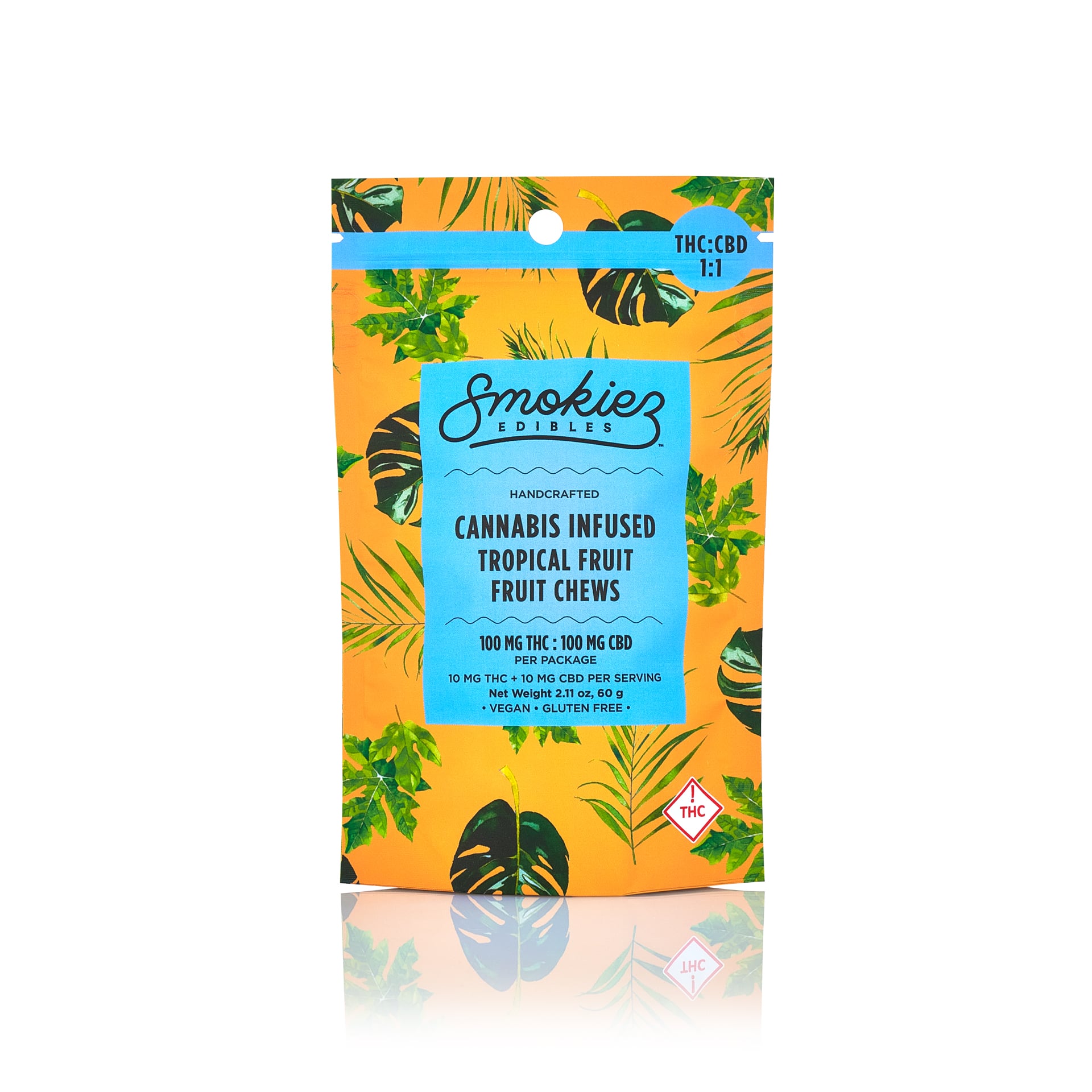 1:1 Tropical Fruit [10pk] (100mg CBD/100mg THC)