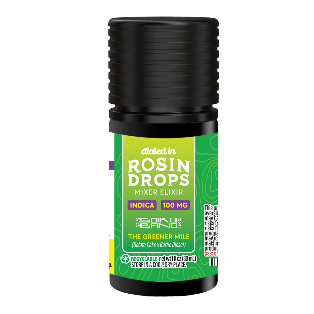 100mg - The Greener Mile - Rosin Drops