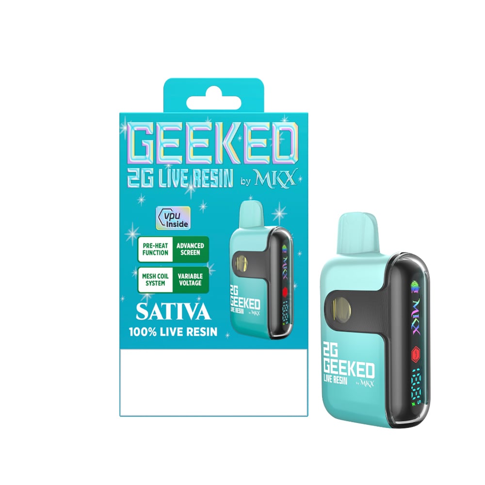 Geeked By MKX - 2g Live Resin Disposable - Carnival - Sativa