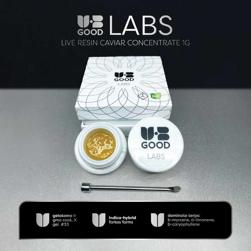 UB GOOD LABS  GELATOMO  LIVE RESIN CAVIAR  HYBRID