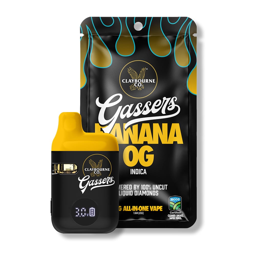 Banana OG (1g) - Gassers All-In-One Liquid Diamonds Vape Banana OG (1g) - Gassers All-In-One Liquid Diamonds Vape
