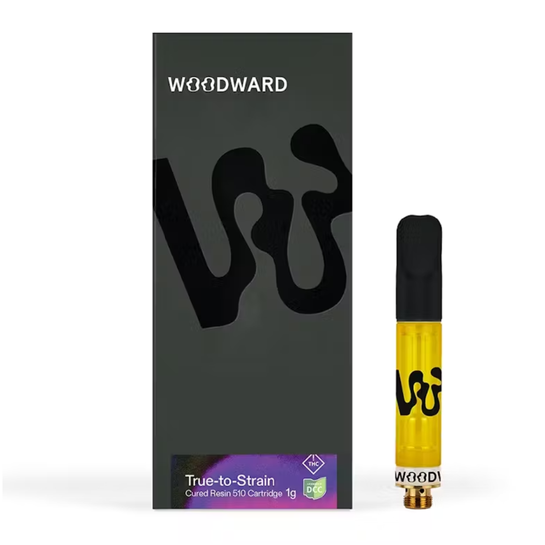 WOODWARD FINE CANNABIS  BLUE HEADBAND  CURED RESIN CART  HYBRID