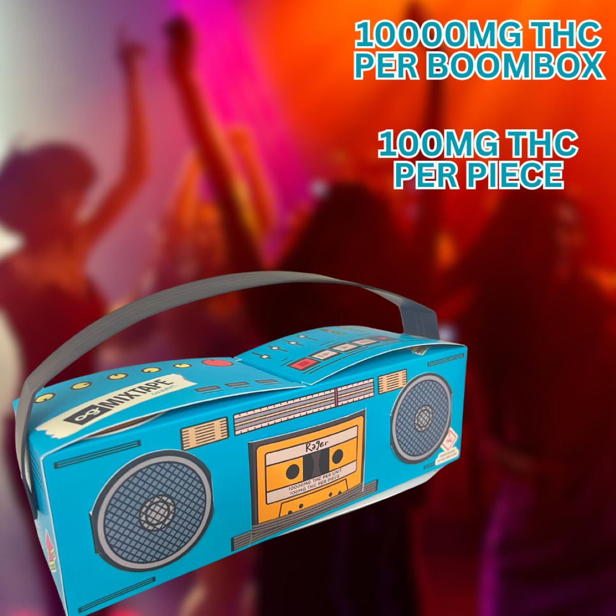 og Mixtape Rager Boombox Gummies (10000mg) | OG Mixtape