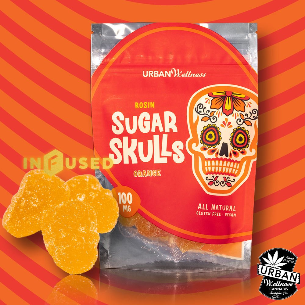 Rosin Sugar Skull - Orange