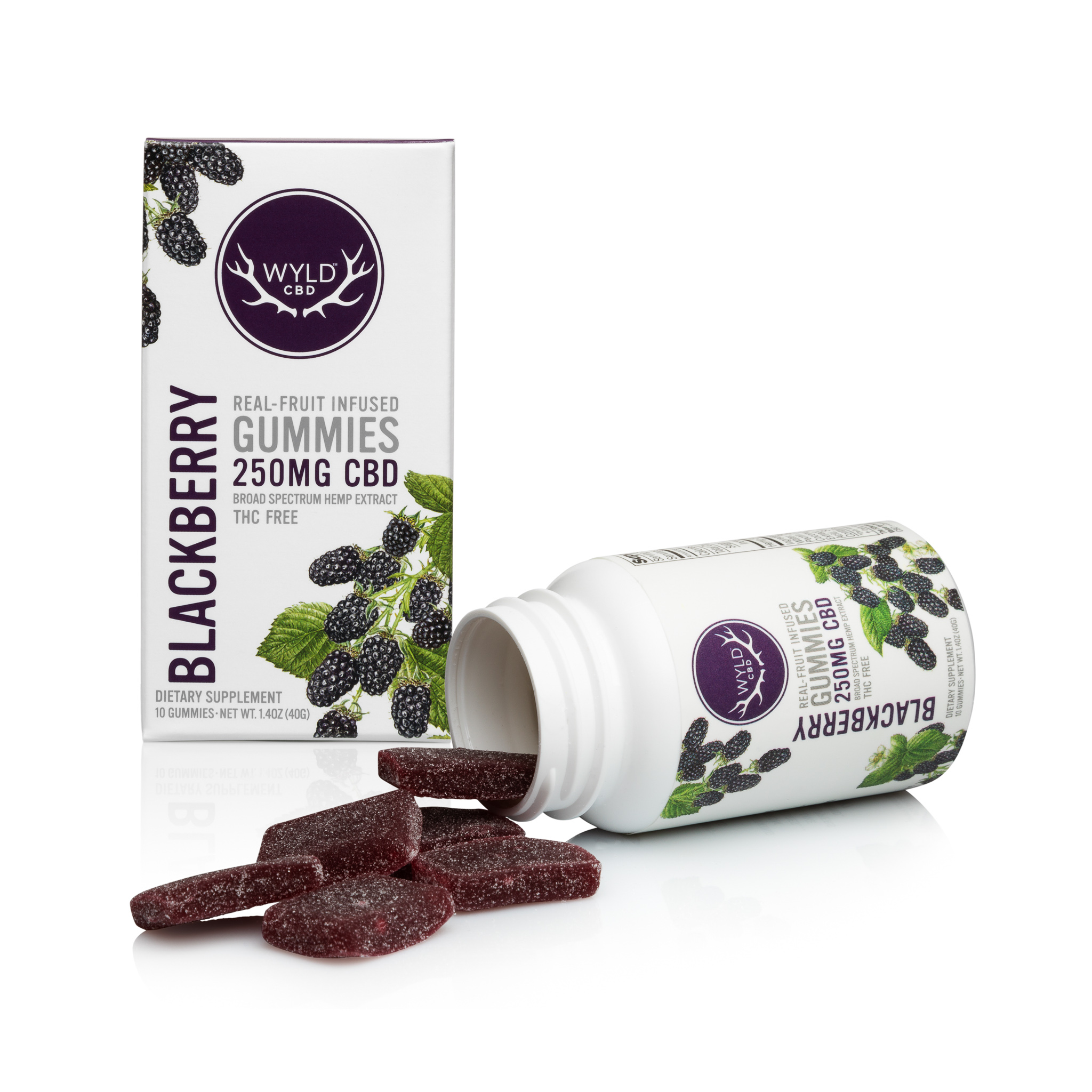 Blackberry CBD Gummies | 50mg | 2-pack