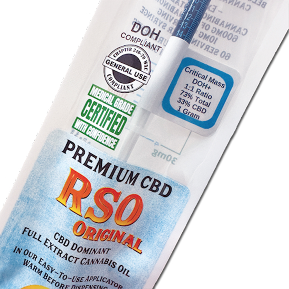 1:1 Critical Mass | Skagit Organics - CBD RSO Original