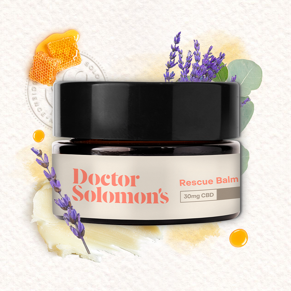 Doctor Solomon's Rescue THC Rich Transdermal Balm 90mg THC 30mg CBD