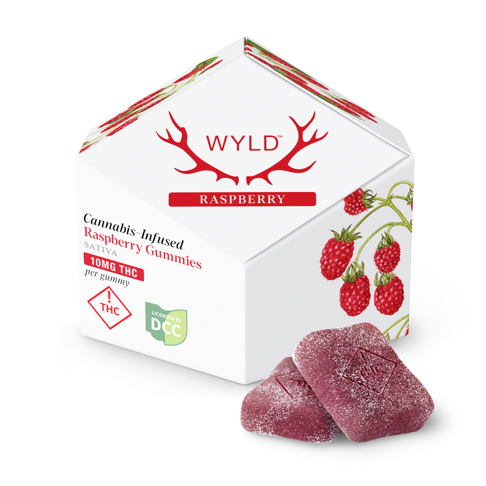 Wyld - Raspberry - Gummies - 100mg - 10pk - Sativa