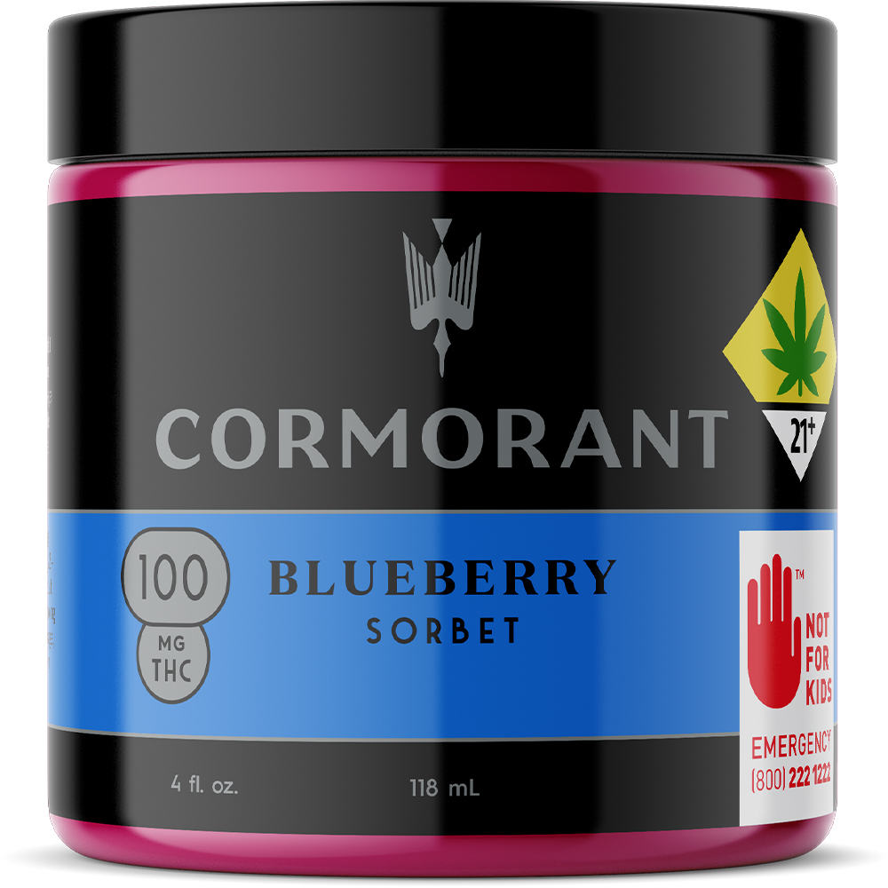 4 oz. Blueberry Sorbet - 100 mg THC
