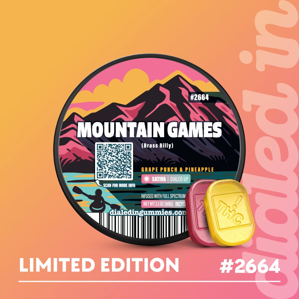 100mg - Mountain Games (World's Greatest Traffic Jam) #2664 - Rosin Gummies (10pk)