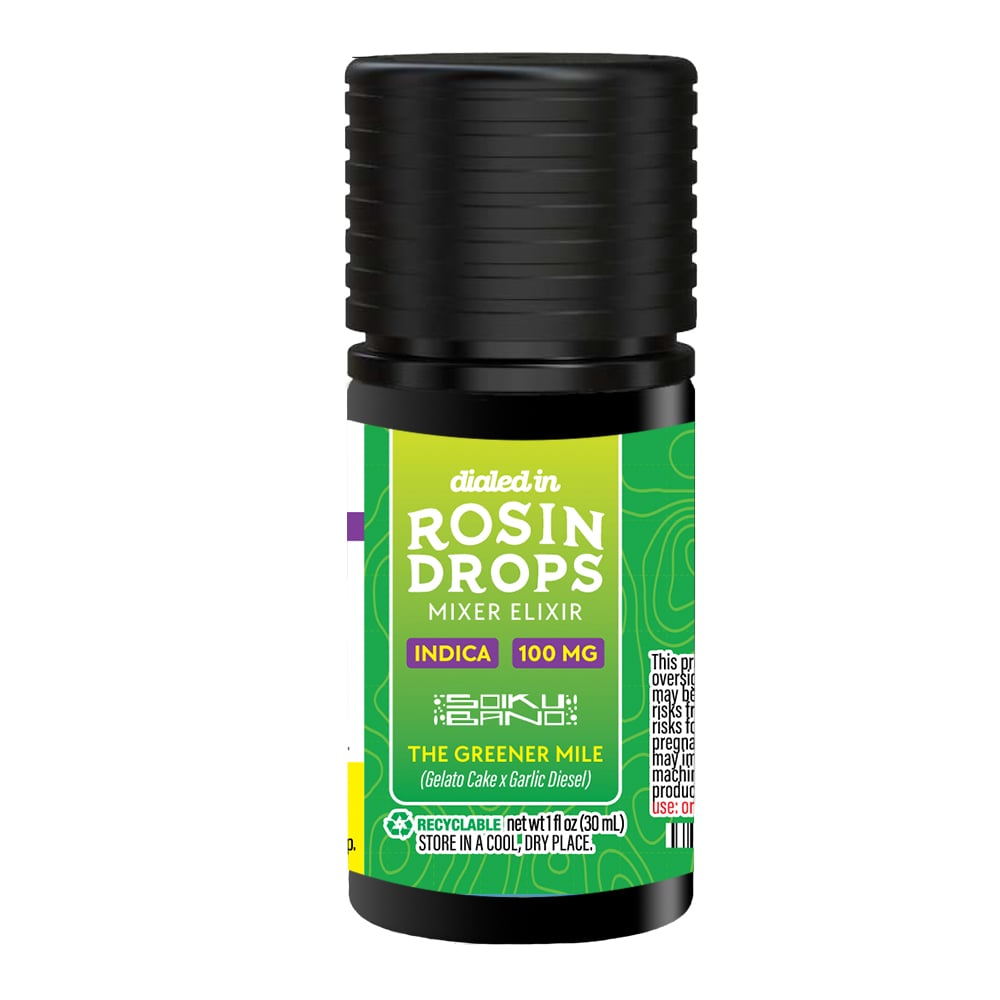 100mg - The Greener Mile - Rosin Drops
