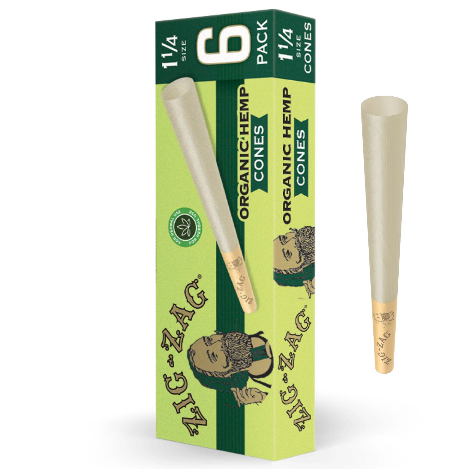 Organic Hemp Cones - 1 1/4 [6pk]