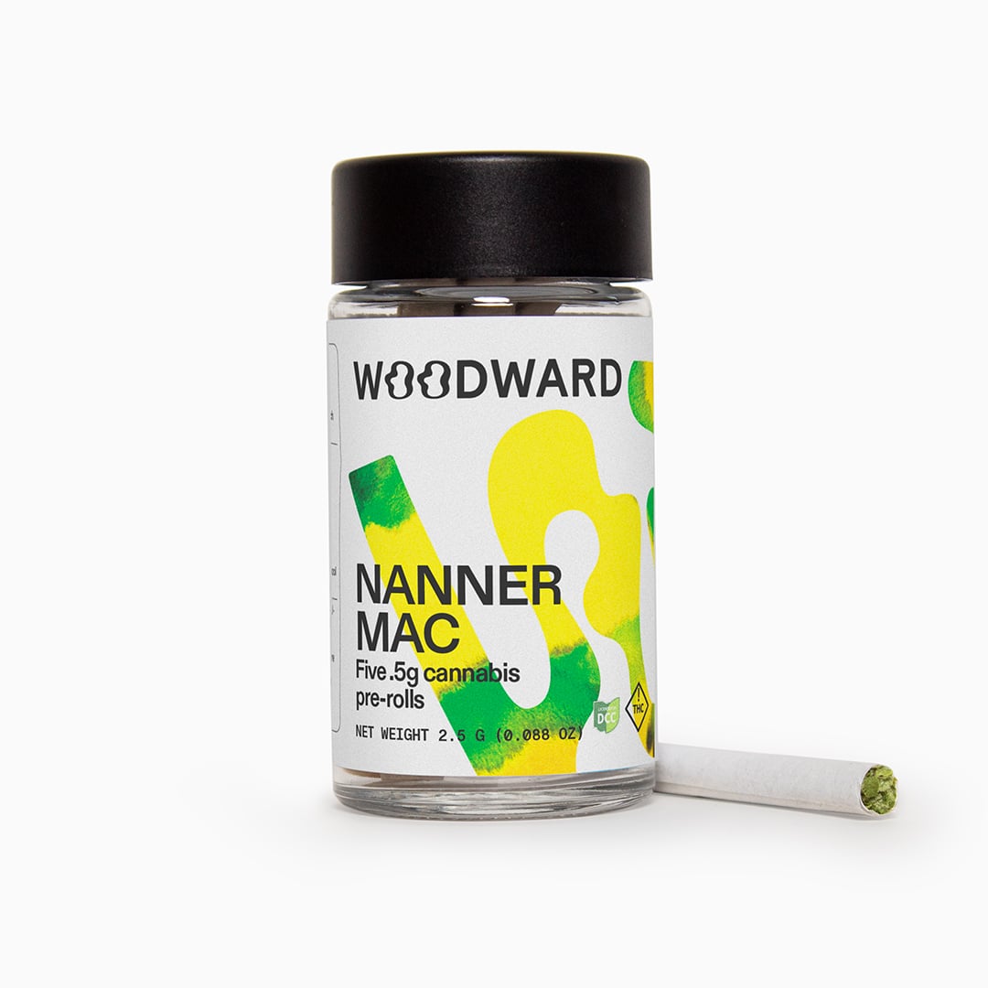 WOODWARD FINE CANNABIS - BANANA MAC - PREROLL - [2.5G] - 5PK - SATIVA