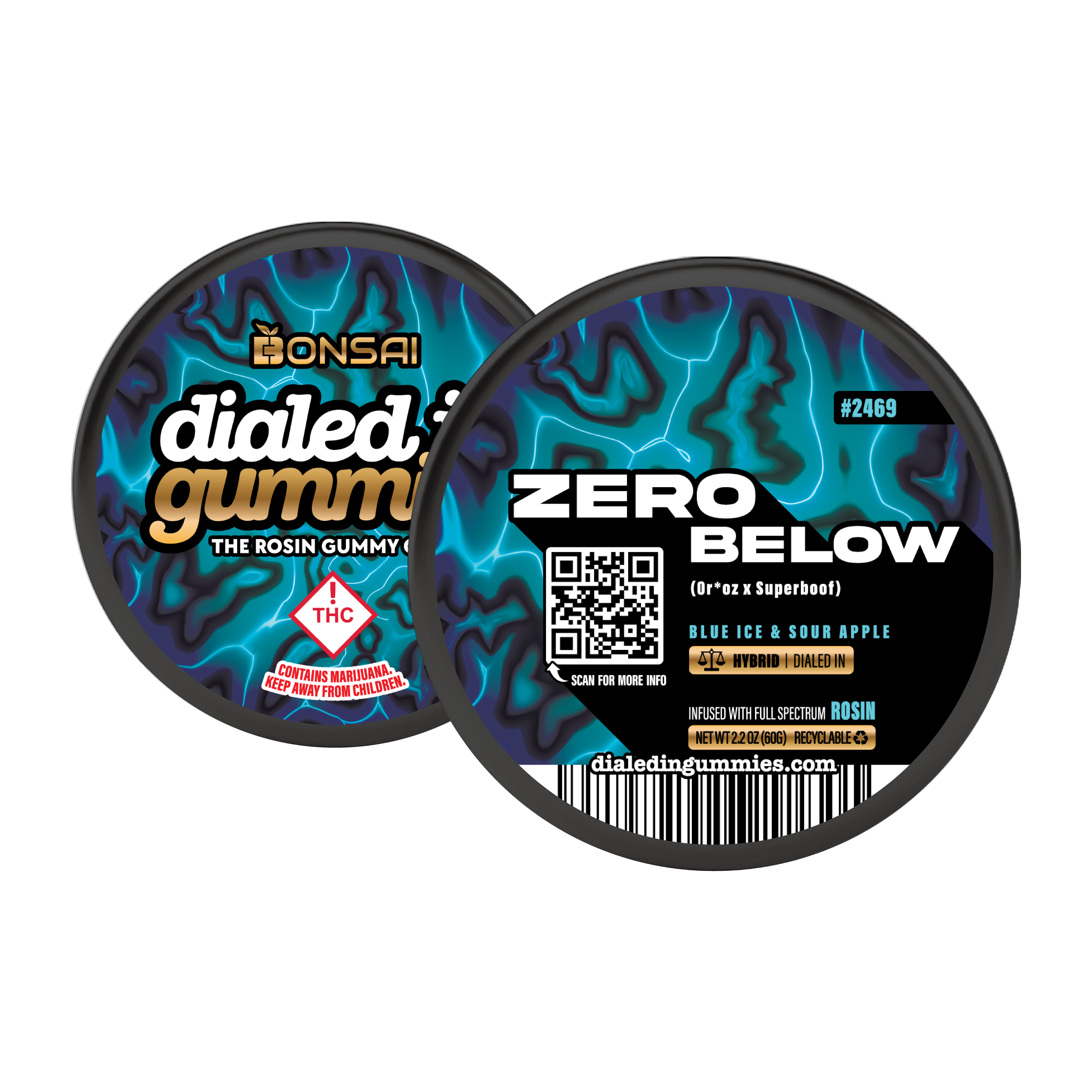 Shop 100mg - Zero Below #2469 - Rosin Gummies (10pk) | Life Flower