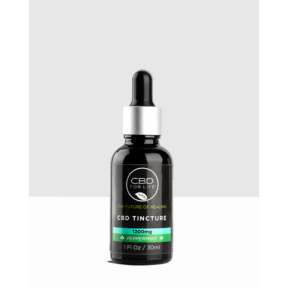 1200mg Peppermint CBD Oil Tincture - CBD for Life