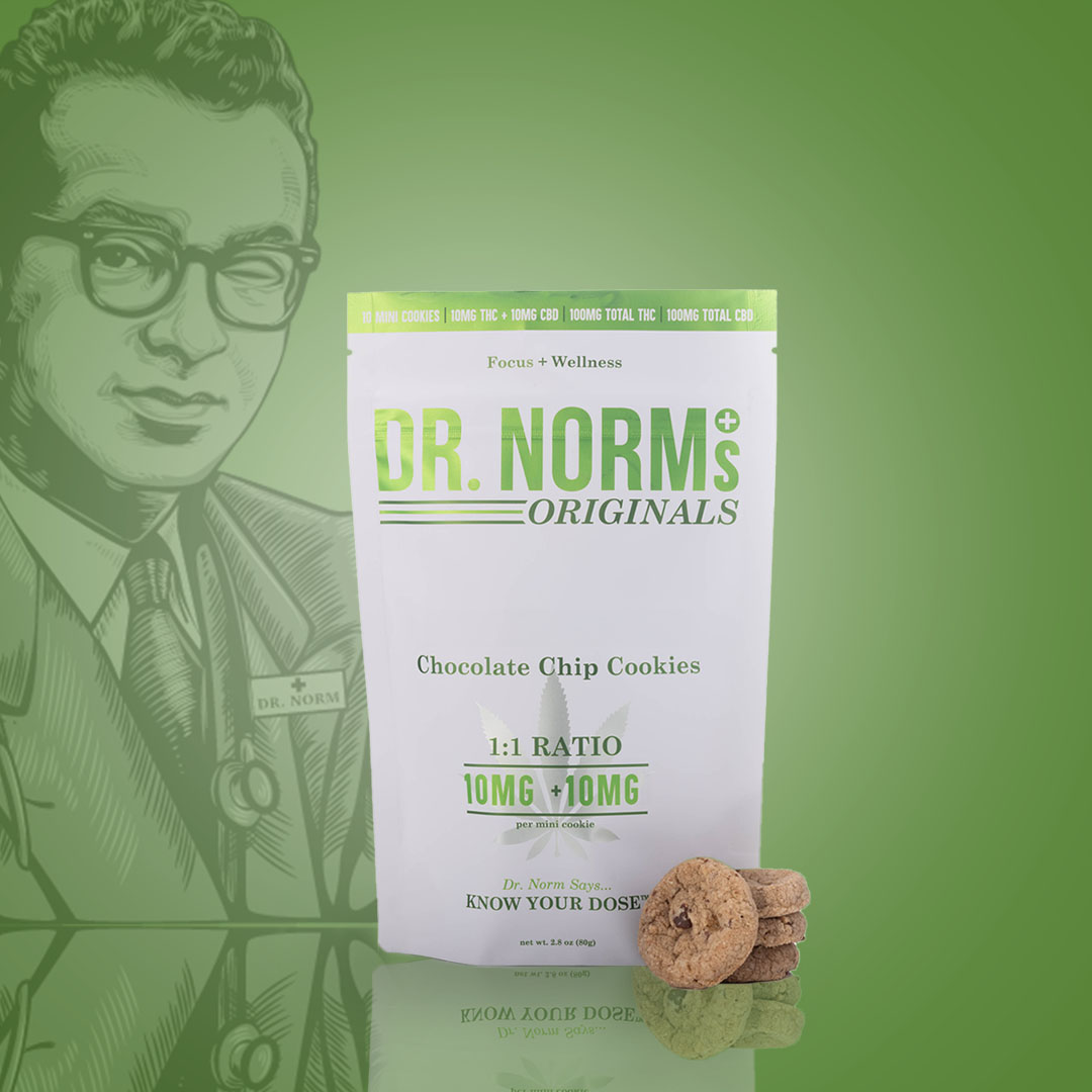 1:1 Chocolate Chip [10pk] (100mg CBD/100mg THC)