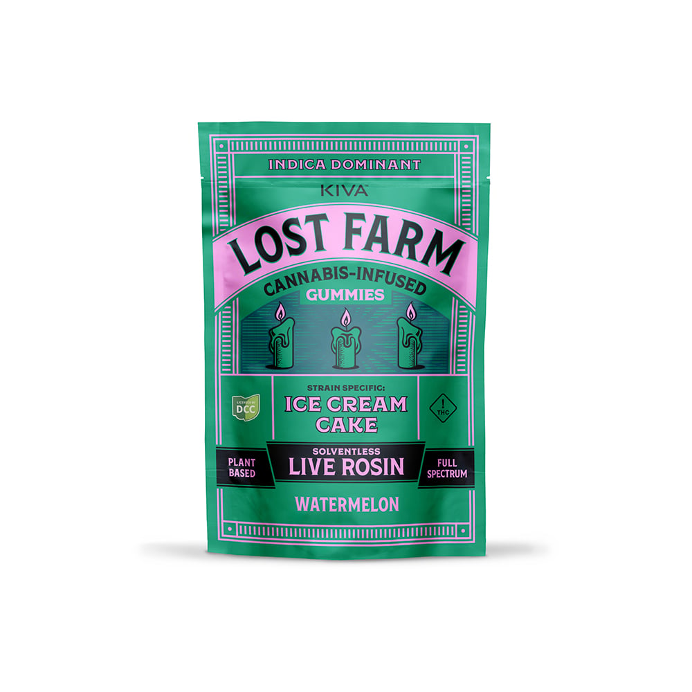 Lost Farm - Ice Cream Cake X Watermelon - Live Rosin Gummies - 100mg - 10pk