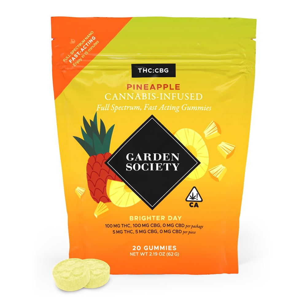 1:1 Pineapple [20pk] (100mg THC/100mg CBG)