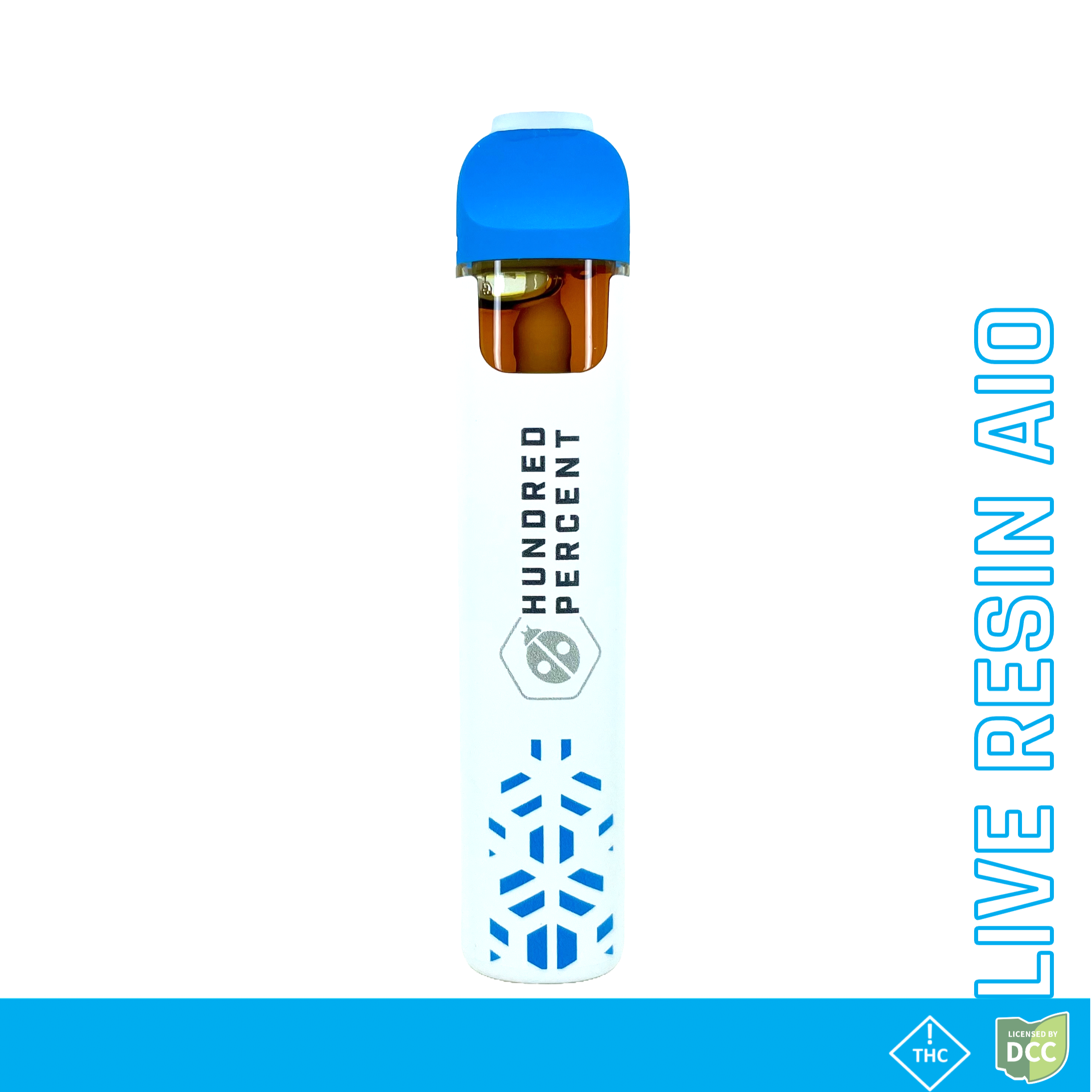 HUNDRED PERCENT LABS - 3 POINT TURN - LIVE RESIN CRUSHER DISPOSABLE - [1G] - HYBRID