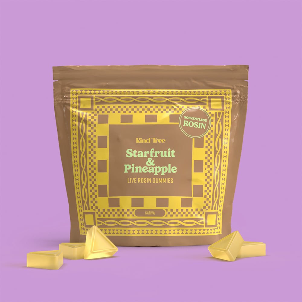 KIND TREE - STARFRUIT & PINEAPPLE - LIVE ROSIN SOFT LOZENGES - [100MG] - 10PK - SATIVA