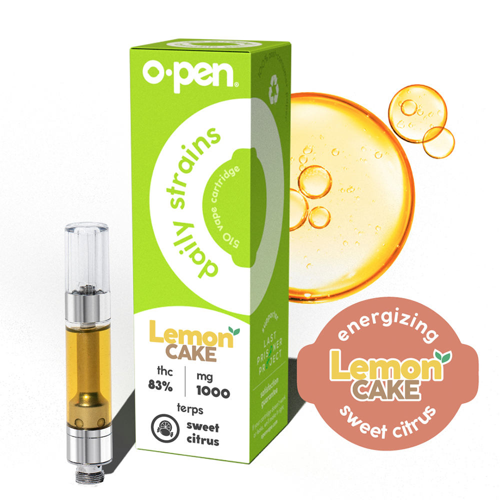 Lemon Cake O.pen Daily Strains Cartridge Jane