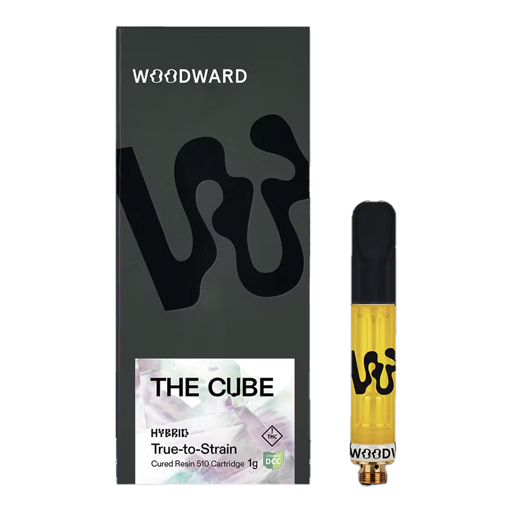 WOODWARD FINE CANNABIS  THE CUBE  CURED RESIN CART  HYBRID