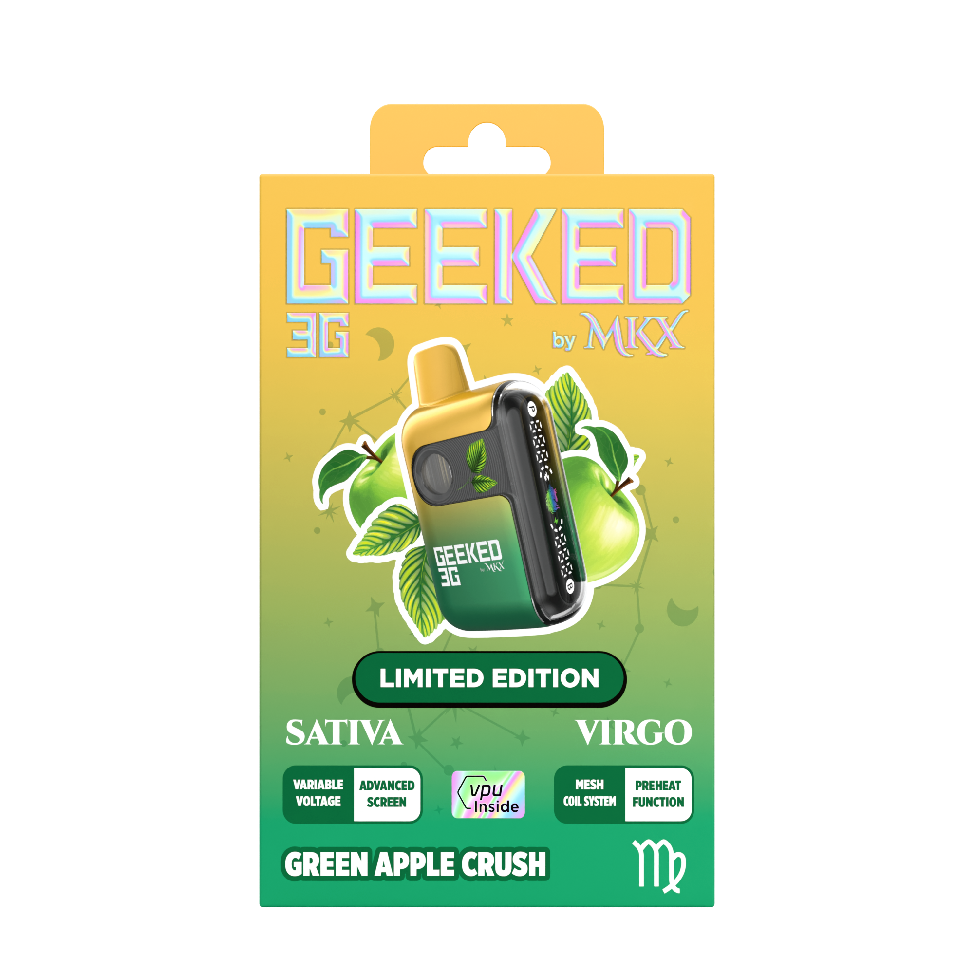 Shop LIMITED EDITION | Geeked 3G Disposable by MKX | Green Apple