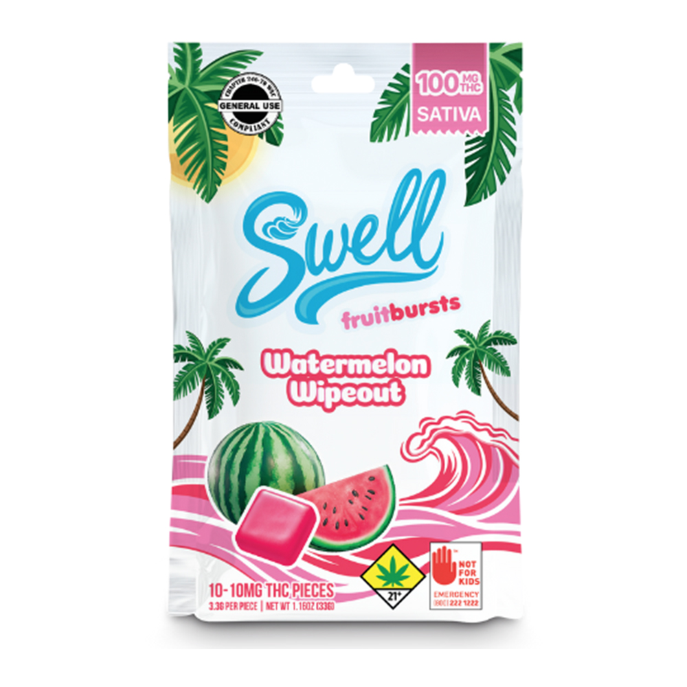 Watermelon Wipeout - Sativa [10pk] (100mg)